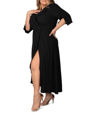 Slit-Sleeve Maxi Dress