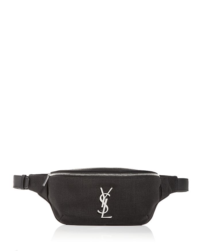 Saint Laurent Women's Baby Lou Leather Belt Bag - Black - Belt Bags