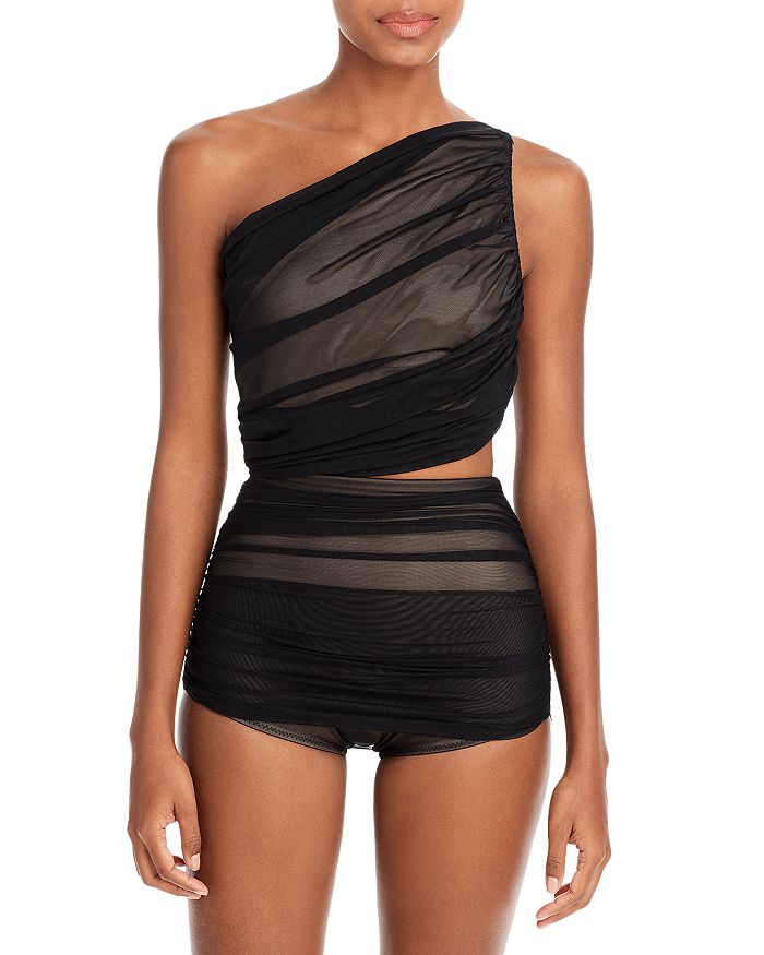 Luxe Mesh Dress - Black – Aqua Luxe Swim