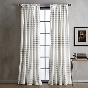 Dkny Baltic Stripe 50 X 108 Curtain Panel, Pair In White