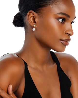 Cultured Freshwater Pearl Drop Earrings in 14K Yellow Gold, 8mm&nbsp;- Exclusive