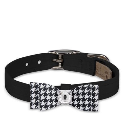 Houndstooth Big Bow 1/2" Collar