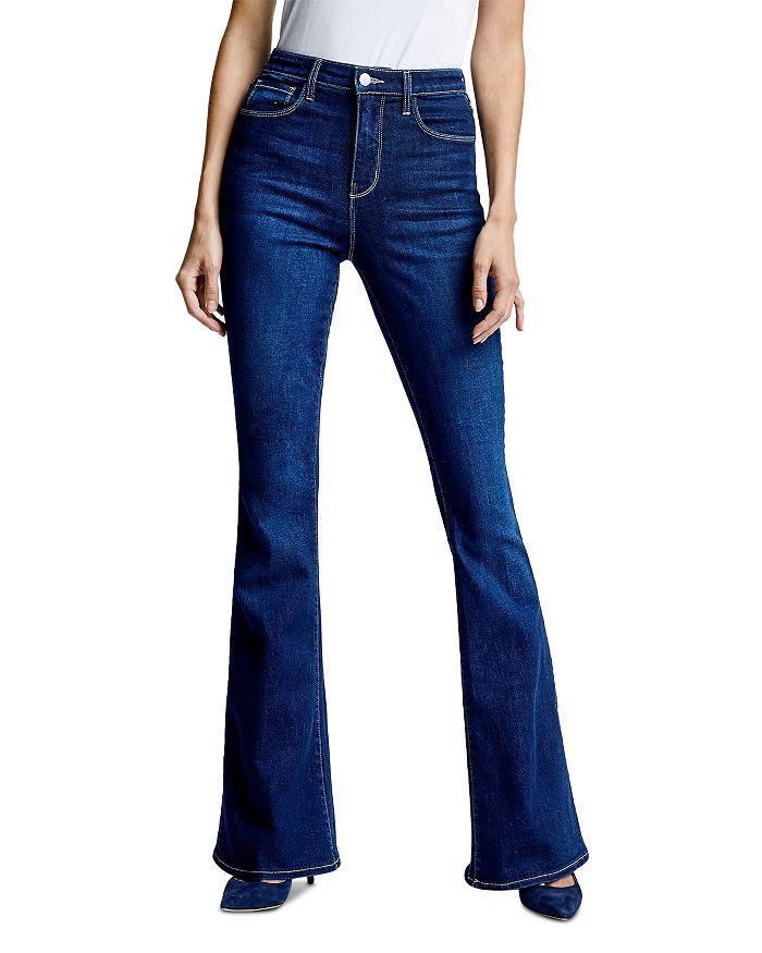 L'AGENCE Marty High Rise Flare Jeans in Watson | Bloomingdale's