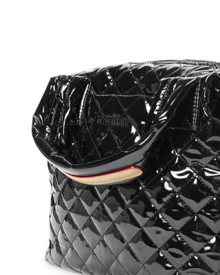 Small Lacquer Sutton Deluxe Top Handle Bag