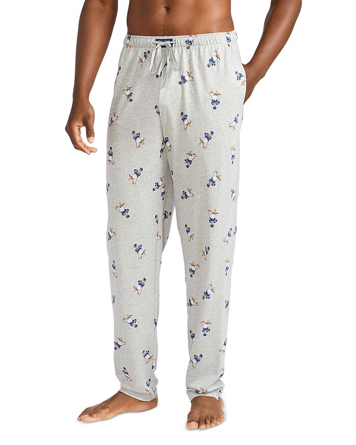 Polo Ralph Lauren Long Sleeve Bear Sleep Tee & Pant 2-Piece Pajama Set