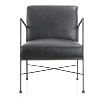 MOE'S HOME COLLECTION - Dagwood Leather Arm Chair