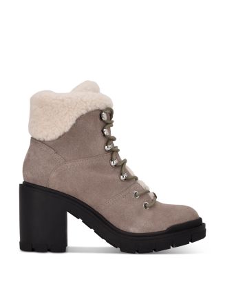 daven genuine shearling lace up boot marc fisher ltd