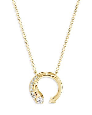 De Beers Forevermark Avaanti Mini Pave Diamond Pendant Necklace in 18K Yellow Gold, 0.15 ct. t.w.