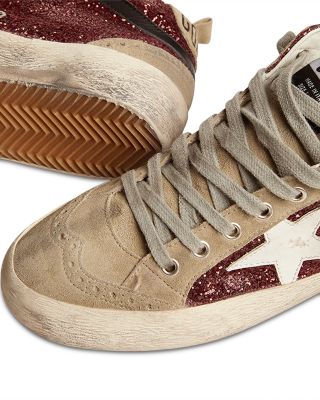 Women's Mid Star Glitter Sneakers