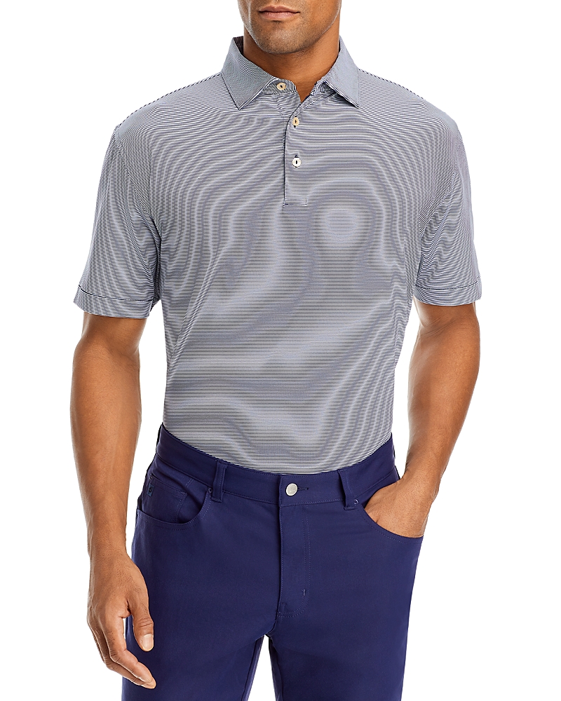 Peter Millar Crown Sport Jubilee Classic Fit Short Sleeve Performance Jersey Polo Shirt