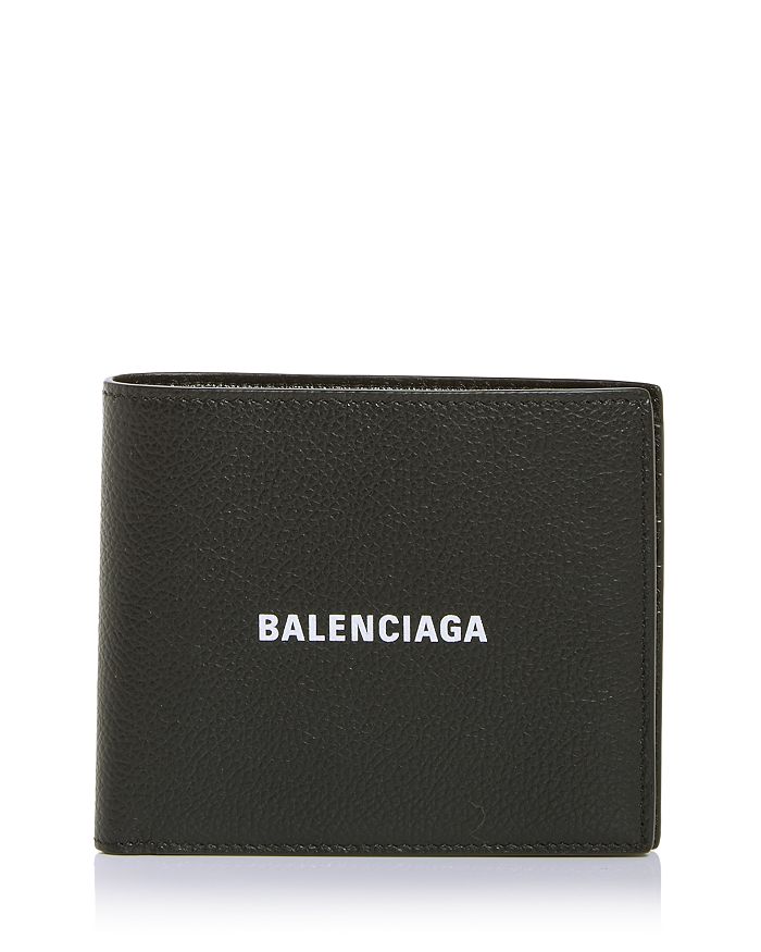 Balenciaga Logo Leather Bifold Wallet | Bloomingdale's