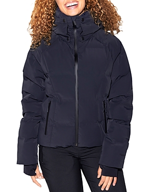 Halfdays Georgie Waterproof Winter Puffer Jacket In Black