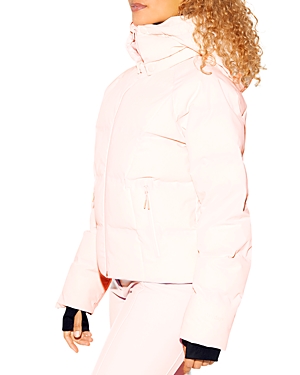 Halfdays Georgie Waterproof Winter Puffer Jacket In Pink