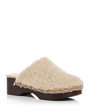 Ancient Greek Sandals Women's Shearling Studded Clogs