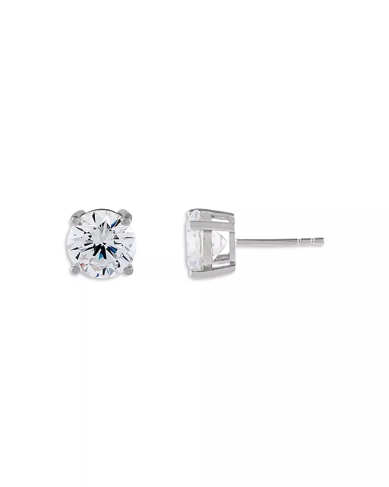 Adinas Jewels Juliette Cubic Zirconia Stud Earrings