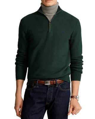 Polo Ralph Lauren Cotton Quarter-zip Sweater In Park Avenue