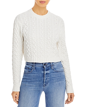 Wayf Preston Cable Knit Open Back Sweater