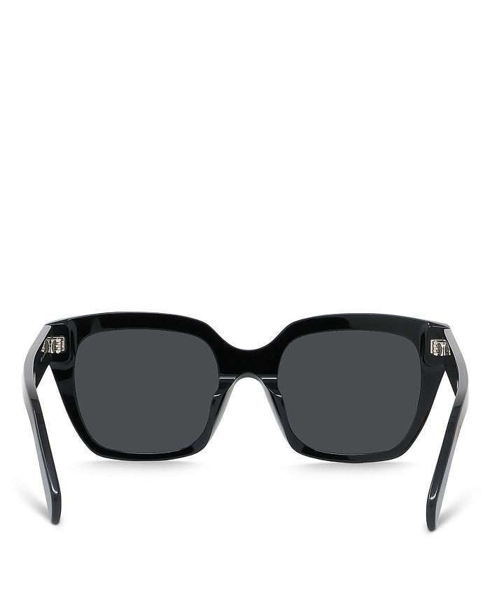 Shop Celine Monochroms Square Sunglasses, 56mm In Black/gray