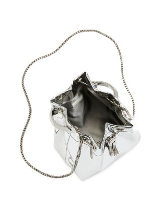 Bon Bon Ring Handle Metallic Bucket Bag