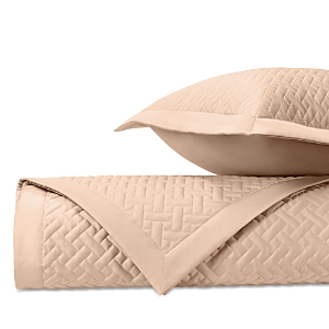 Home Treasures Basketweave Euro Quilted Shams Set In Blush