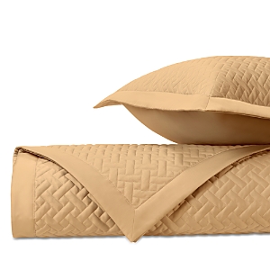 Home Treasures Basketweave Standard Quilted Sham, Pair In Gold