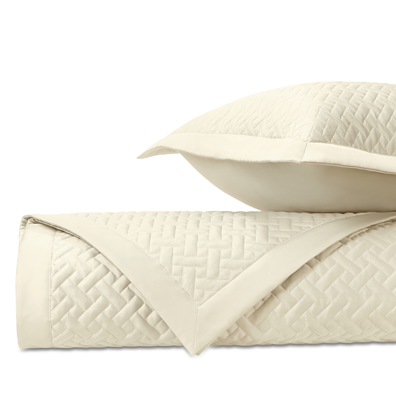Shop Home Treasures Basketweave King Quilted Sham, Pair In Ivory