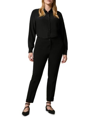 cigarette leg jumpsuit Marina Rinaldi Reame Cigarette Pants