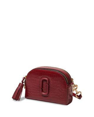 Shutter Embossed Leather Crossbody
