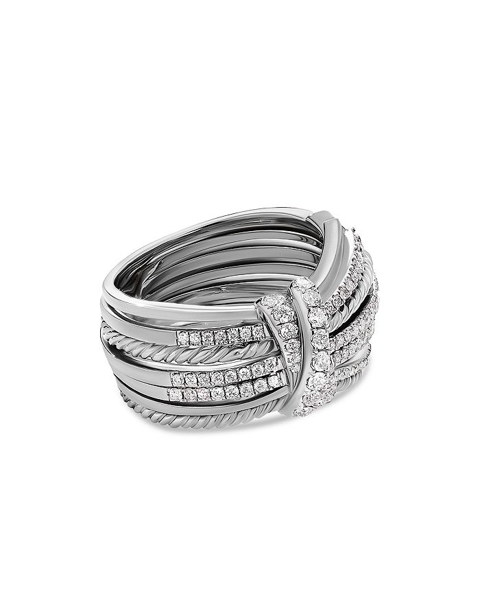 David Yurman - Sterling Silver Angelika Ring with Diamonds