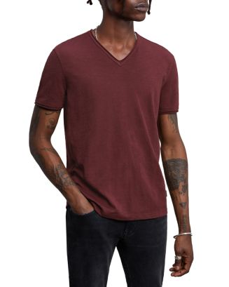 John Varvatos Star USA Miles Textured V Neck Tee | Bloomingdale's