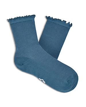 Ugg Karsyn Cotton Blend Lettuce Edge Quarter Socks In Twister