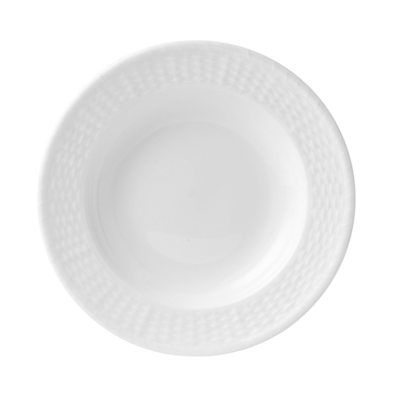 Wedgwood Nantucket Basket Rim Soup Bowl in White