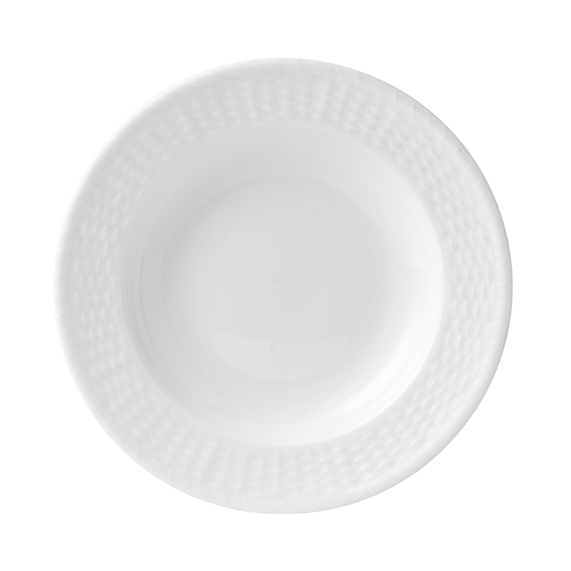 Wedgwood Nantucket Basket Rim Soup Bowl In White