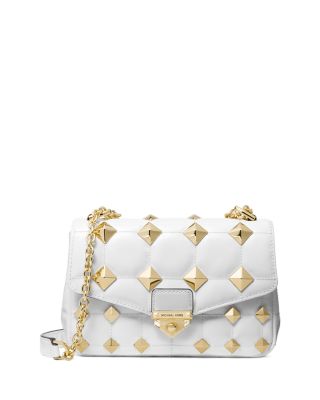 michael kors white studded wristlet