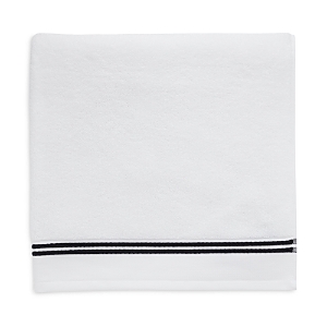 Shop Sferra Aura Bath Towel In White/black