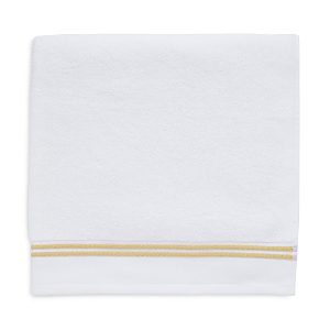 Shop Sferra Aura Bath Towel In White/corn