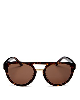 Tory Burch - Women's Brow Bar Round Sunglasses, 52mm