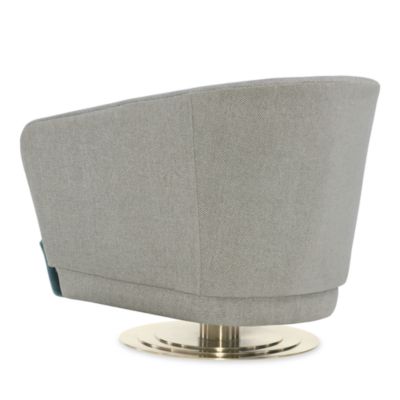 Concentric Fabric Swivel Chair