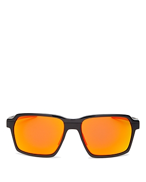 Shop Oakley Square Sunglasses, 58mm In Matte Black/prizm Ruby