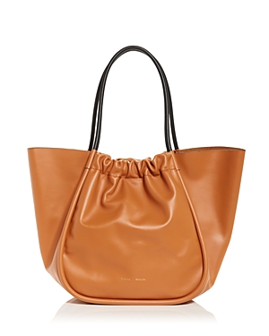 Proenza Schouler Xl Ruched Leather Tote In Caramel