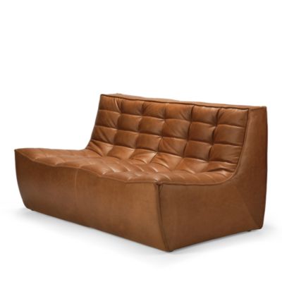 N701 Leather Two Seater Sofa
