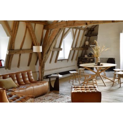 N701 Leather Ottoman