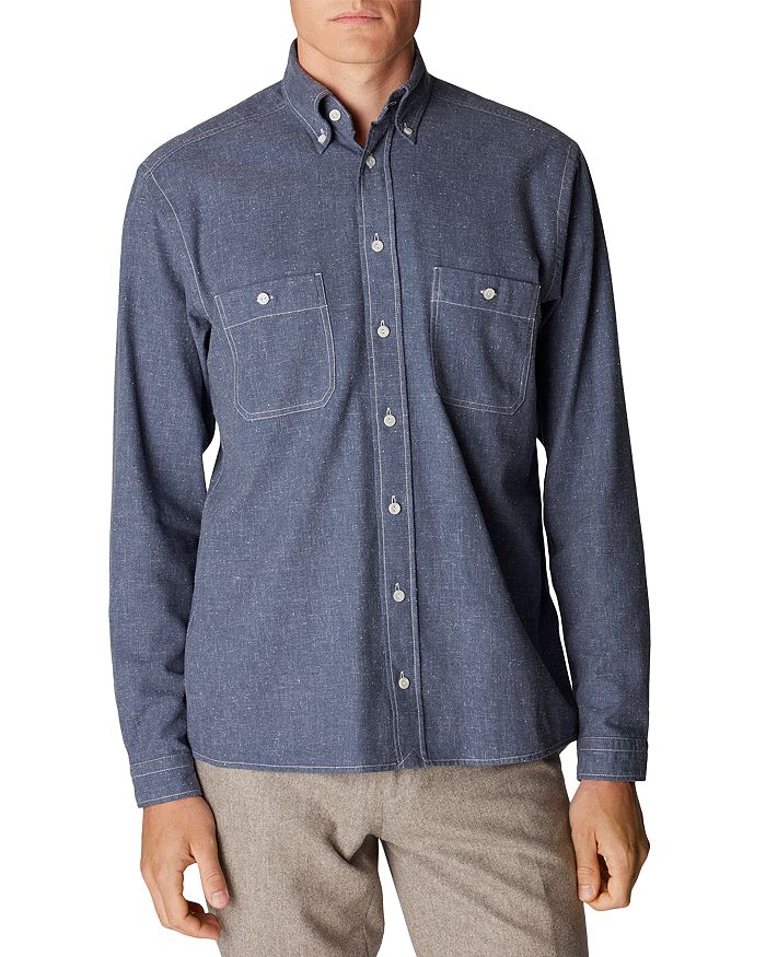 bloomingdales.com | Slim Fit Recycled Cotton Shirt