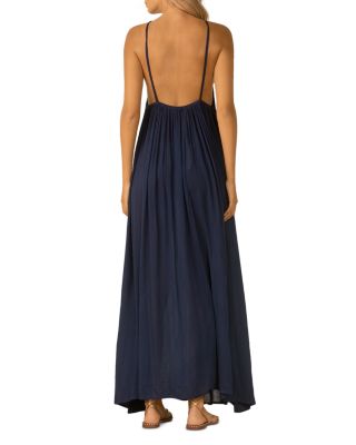 blue summer maxi dress