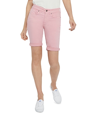 Nydj Ella Roll-cuff Denim Shorts In Coquette