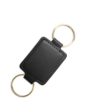 Royce New York Leather Key Fob In Black