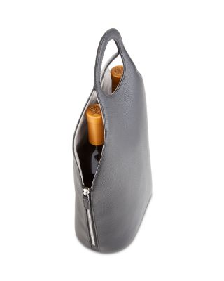 Leather Wine Tote