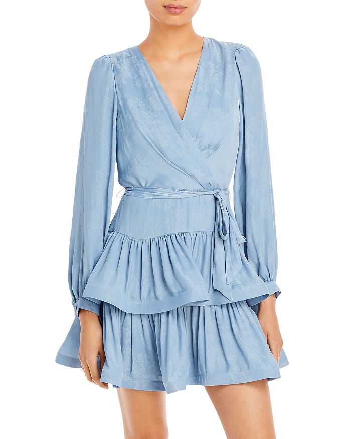 BCBGMAXAZRIA Tiered Ruffle Mini Dress Bloomingdale s