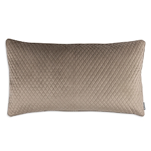 Shop Lili Alessandra Valentina Quilted Velvet Decorative Pillow, 20 X 36 In Buff