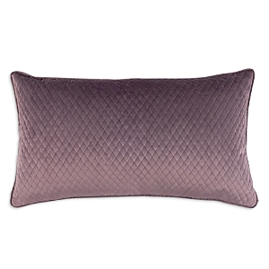 Shop Lili Alessandra Valentina Quilted Velvet Decorative Pillow, 20 X 36 In Raisin